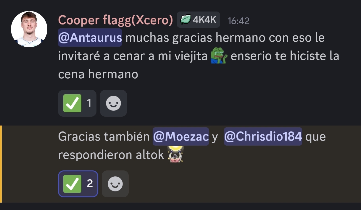 Testimonio comunidad Discord